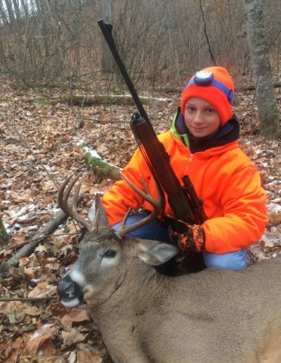Mason Christiansons first deer. And what a nice Buck !!